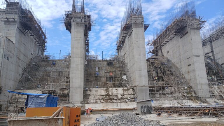 Moragolla Dam project structural works
