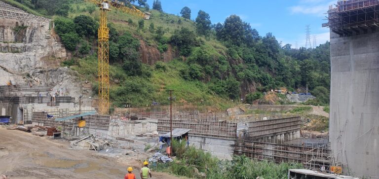 Major Infrastructure - Moragolla Dam Construction Panorama